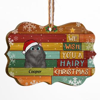We Wish You A Hairy Christmas Custom Ornament - Thegiftio UK