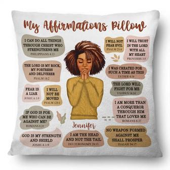 Christian My Affirmation Personalized Pillow - Gift for Her - Thegiftio UK