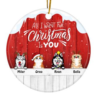 All I Want For Christmas Is You Custom Ornament - Thegiftio UK