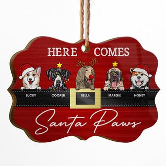 Here Comes Santa Paws Custom Ornament - Gift for Dog Lovers - Thegiftio UK