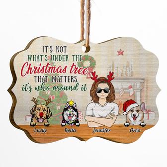 Under The Christmas Tree Custom Ornament - Dog Lover Gift - Thegiftio UK