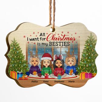 All I Want For Christmas Is My Bestie Custom Ornament - Gift - Thegiftio UK