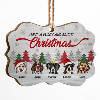 Dog Lover Furry And Bright Custom Ornament - Dog Lovers Gift - Thegiftio UK
