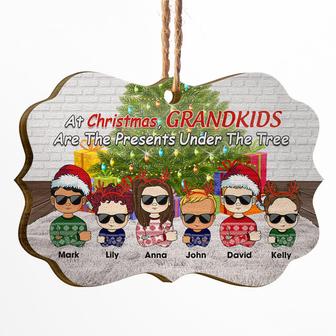 Grandkids Are The Presents Custom Ornament - Christmas Gift - Thegiftio UK