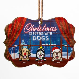 Christmas Is Better With Dogs Personalized Ornament - Gift - Thegiftio UK