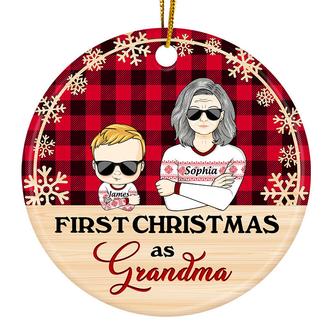 First Christmas As Grandparent Custom Ornament - Gift - Thegiftio UK