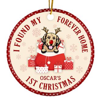 Found My Forever Home Personalized Ornament - Dog Lover Gift - Thegiftio UK