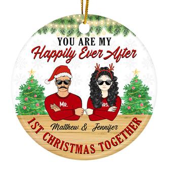 You Are My Happily Ever After Custom Ornament - Couples Gift - Thegiftio UK
