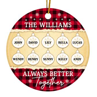 Always Better Together Personalized Ornament - Family Gift - Thegiftio UK