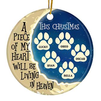 Merry Christmas A Piece Of My Heart Personalized Ornament - Thegiftio UK