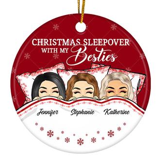 Christmas Sleepover With My Bestie Custom Ornament - Gift - Thegiftio UK