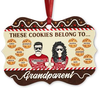 These Cookies Belong To Grandparent Custom Ornament - Gift - Thegiftio UK