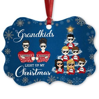 Grandkids Light Up My Christmas Personalized Ornament - Gift - Thegiftio UK