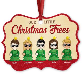 Family Our Little Christmas Trees Custom Ornament - Gift - Thegiftio UK