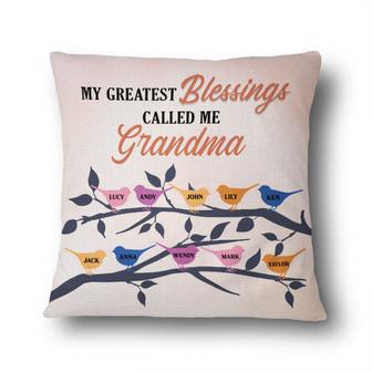 My Greatest Blessings Called Me Grandma Custom Pillow - Thegiftio UK