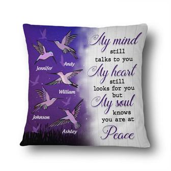 Hummingbird Knows You Are At Peace Personalized Pillow - Thegiftio UK
