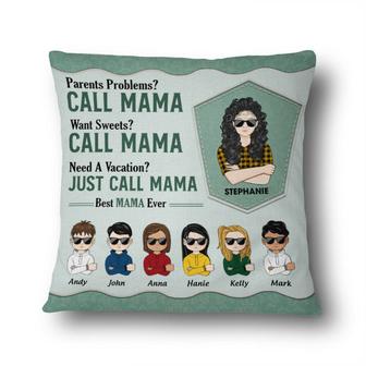 Just Call Mama Papa Personalized Pillow - Gift for Grandma - Thegiftio UK