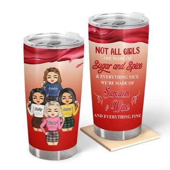 We're Made Of Sarcasm & Wine Custom Tumbler - Thegiftio UK