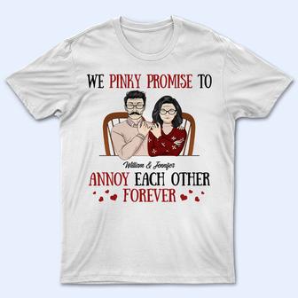 Husband Wife We Pinky Promise Custom T-Shirt - Couple Gift - Thegiftio UK