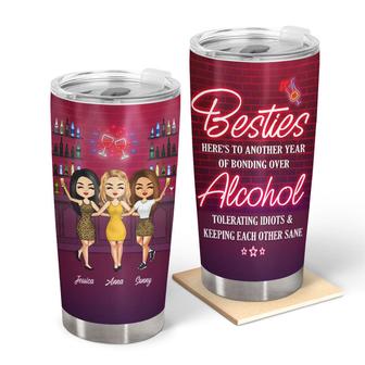 Chibi Bestie Here's To Another Year Custom Tumbler - Gift - Thegiftio UK