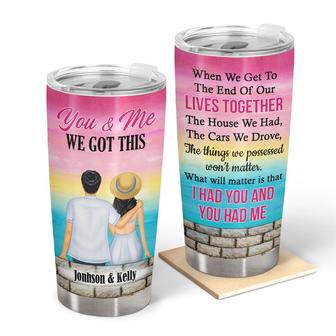When We Get To The End Personalized Tumbler - Couple Gift - Thegiftio UK