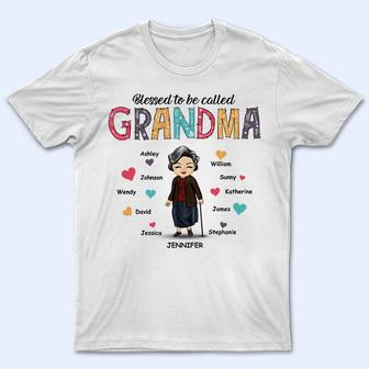 Blessed To Be Called Grandma Custom T-Shirt - Mother Gift - Thegiftio UK