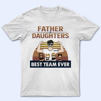 Father Daughters Best Team Ever Custom T-Shirt - Father Gift - Thegiftio UK