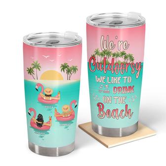 Best Friends We're Outdoorsy Like To Drink Personalized - Thegiftio UK
