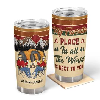 Camping Couple Next To You Custom Tumbler - Gift for Couple - Thegiftio UK