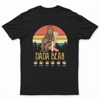 Papa Dada Bear Custom T-Shirt - Gift for Father, Grandpa - Thegiftio UK