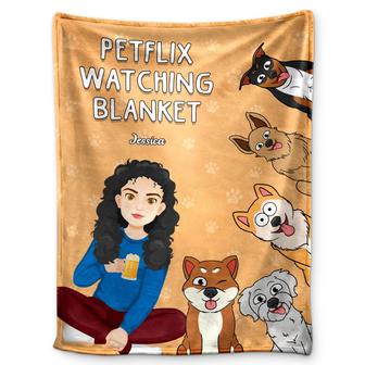 Reserved For Me And My Dogs - Gift For Dog Lovers - Personalized Fleece Blanket - Thegiftio UK