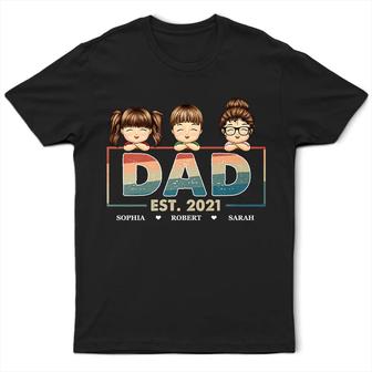 Dad Est Grandpa Father Personalized T Shirt - Gift for Dad - Thegiftio UK
