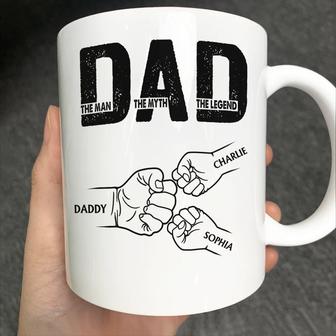 Dad The Man The Myth The Legend Custom Mug - Gift for Father - Thegiftio UK
