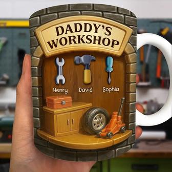 Daddy's Space Personalized Edge-to-Edge Mug - Gift for Dad - Thegiftio UK