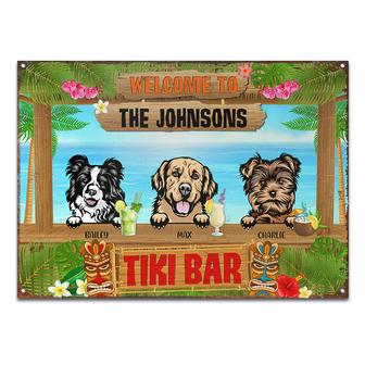 Dog Tiki Bar Personalized Metal Sign - Gift for Dog Lovers - Thegiftio UK