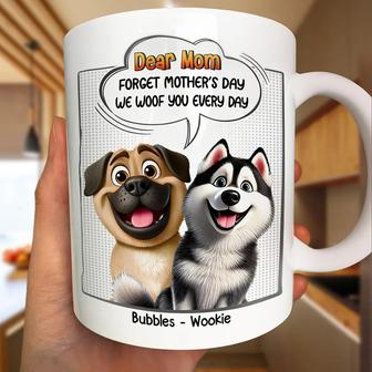 We Woof You Every Day Personalized Mug - Gift for Dog Lovers - Thegiftio UK