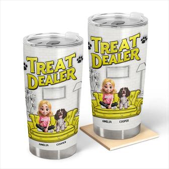 Dog Treat Dealer 3D Inflated Effect Custom Tumbler - Gift - Thegiftio UK