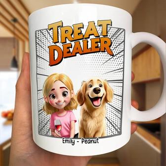 Dog Treat Dealer 3D Effect Custom Mug - Gift for Dog Lovers - Thegiftio UK