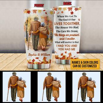 Family Old Couple When We Get Custom Tumbler - Couple Gift - Thegiftio UK