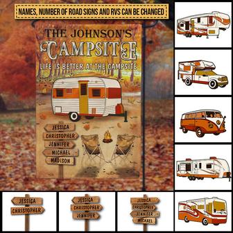 Fall Camping Life Is Better Custom Flag - Gift for Campers - Thegiftio UK