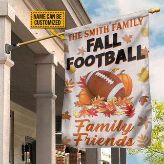 Fall Football Family Friends Custom Flag - Thanksgiving Gift - Thegiftio UK