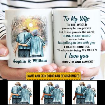 You Are The World Skin Personalized Mug - Gift for Wife - Thegiftio UK
