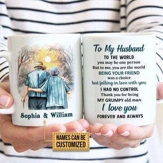 To My Husband You Are The World Custom Mug - Gift for Him - Thegiftio UK