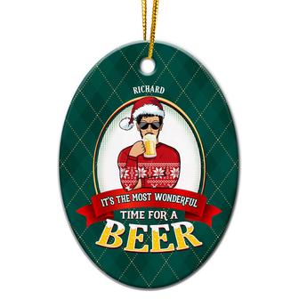 Most Wonderful Time Beer Personalized Ornament - Gift - Thegiftio UK