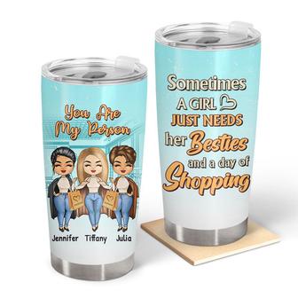 Bestie Shopping Personalized Tumbler - Gift for Friends - Thegiftio UK