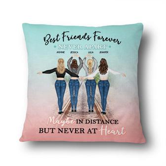 Never At Heart Personalized Pillow - Gift for Best Friends - Thegiftio UK