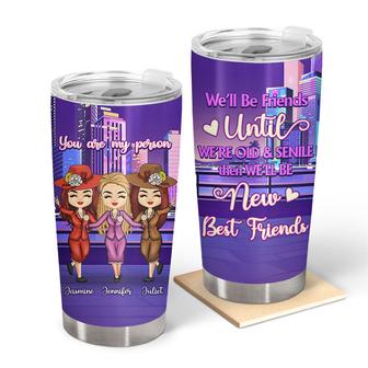 Bestie Old Bestie Senile Custom Tumbler - Gift for Friends - Thegiftio UK