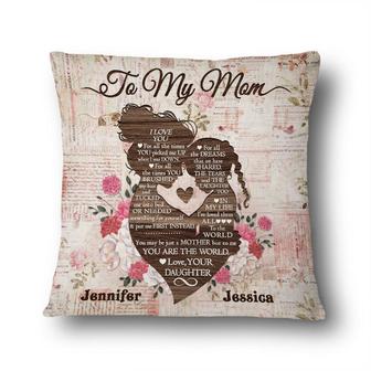 To My Mother You Are The World Personalized Pillow - Thegiftio UK