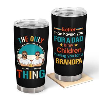 Having You For A Dad Personalized Tumbler - Gift for Dad - Thegiftio UK