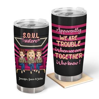 Trouble When We Are Together Custom Tumbler - Bestie Gift - Thegiftio UK